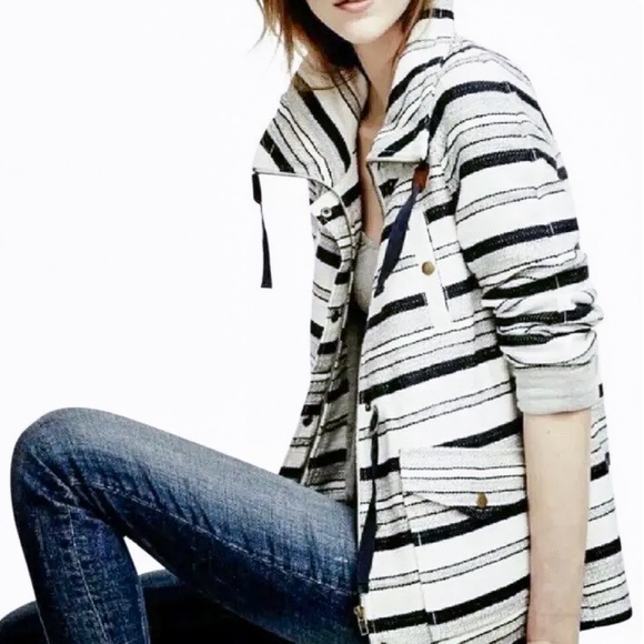 Loft Breton Nautical Striped Anorak Jacket - Picture 3 of 10